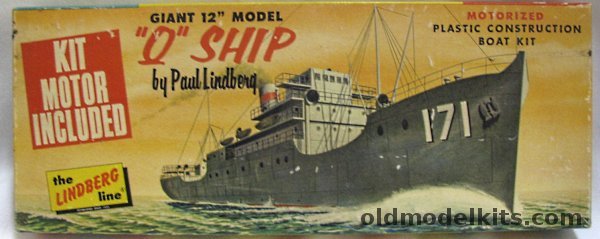 Lindberg 1/390 Q-Ship - (Decoy Ship / Sea Raider / USS Atik / SS-Carolyn) - Motorized, 780M-100 plastic model kit